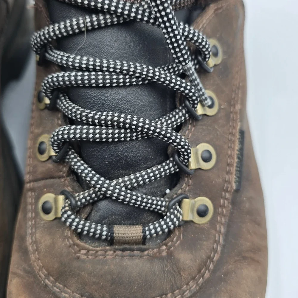 Timberland White Ledge Waterproof Hiking Boots Mens 10M Brown Leather 12135 7896